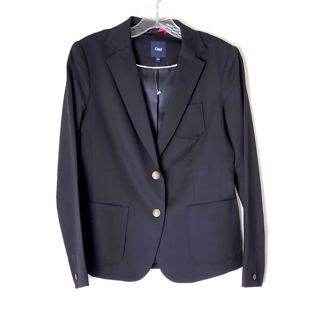 NWOT Gap Black Wool Blazer - 2